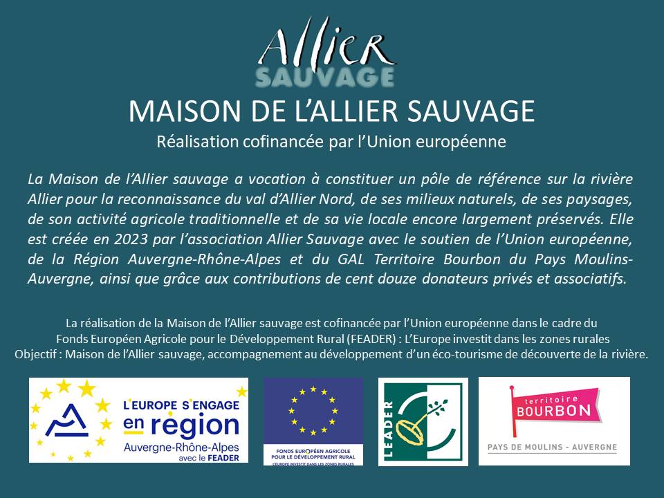 Plaque Maison de l'Allier sauvage