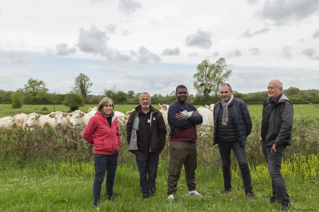 Visite de terrain avec l'INRAe © Caroline Pommier