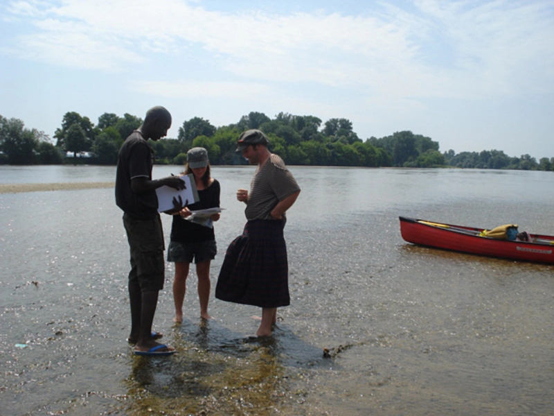 Enquête de terrain canoës ©Allier Sauvage
