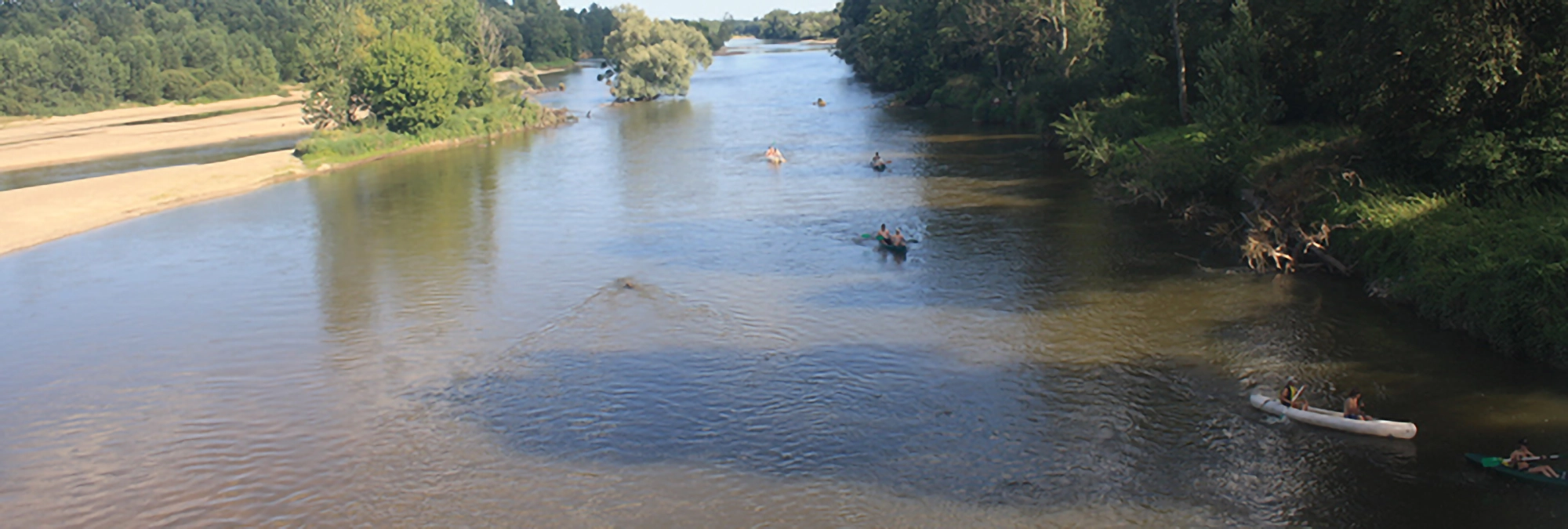 Photo automatique canoës pont du Veurdre 2010